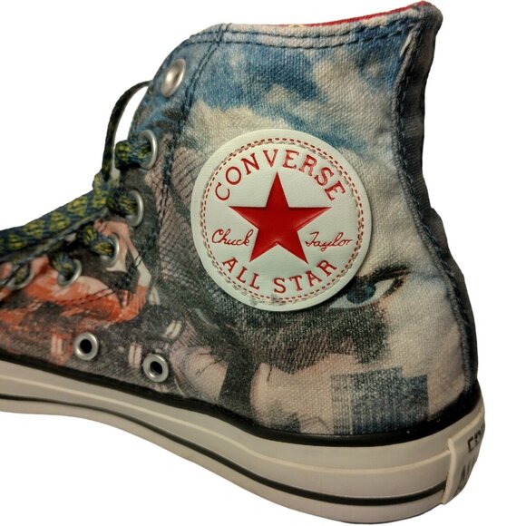 Converse All Star Shoes Superman High Top Men 5 Women 7 DC High Top Sneakers - Picture 8 of 16
